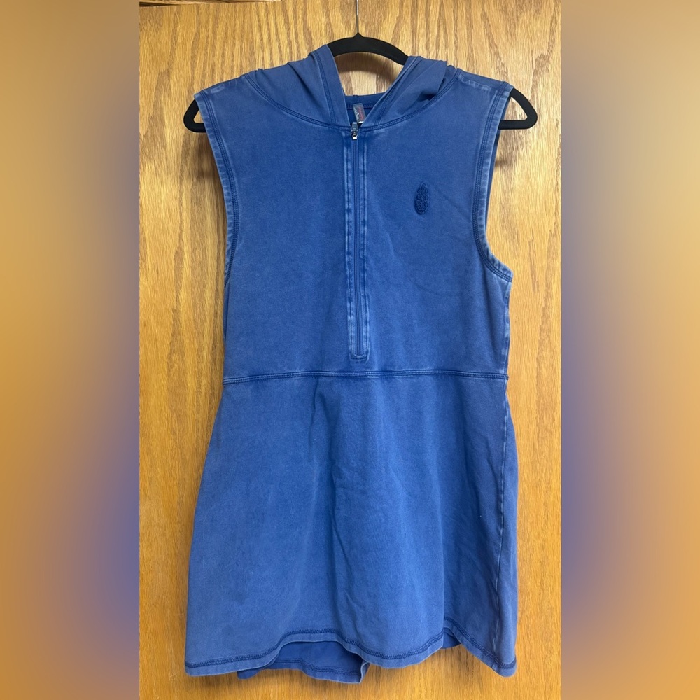 FP Movement by Free People Hot Shot Hooded Skortsie in Atlantic (Blue)